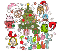 Grinch Christmas DTF transfer design