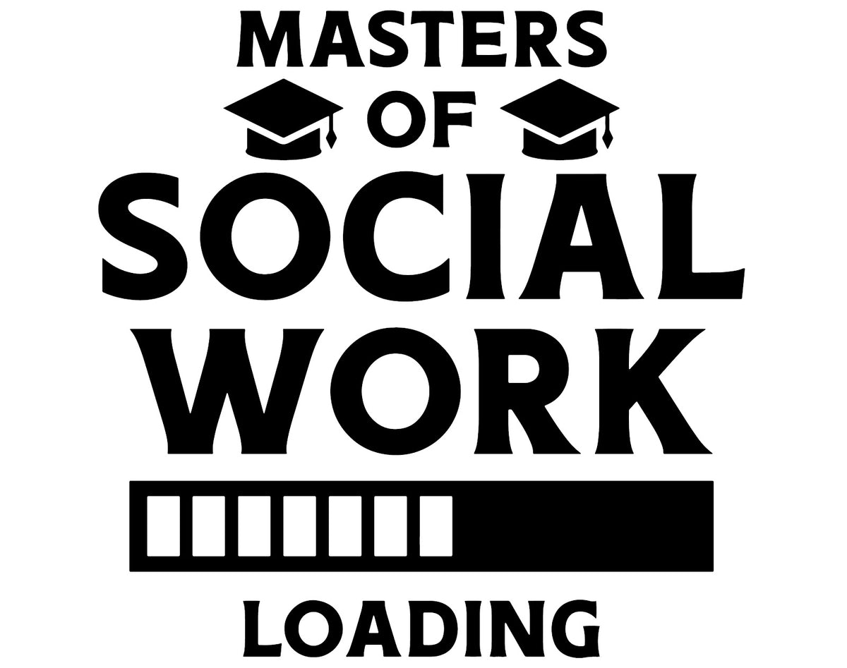 Social Worker DTF transfer design