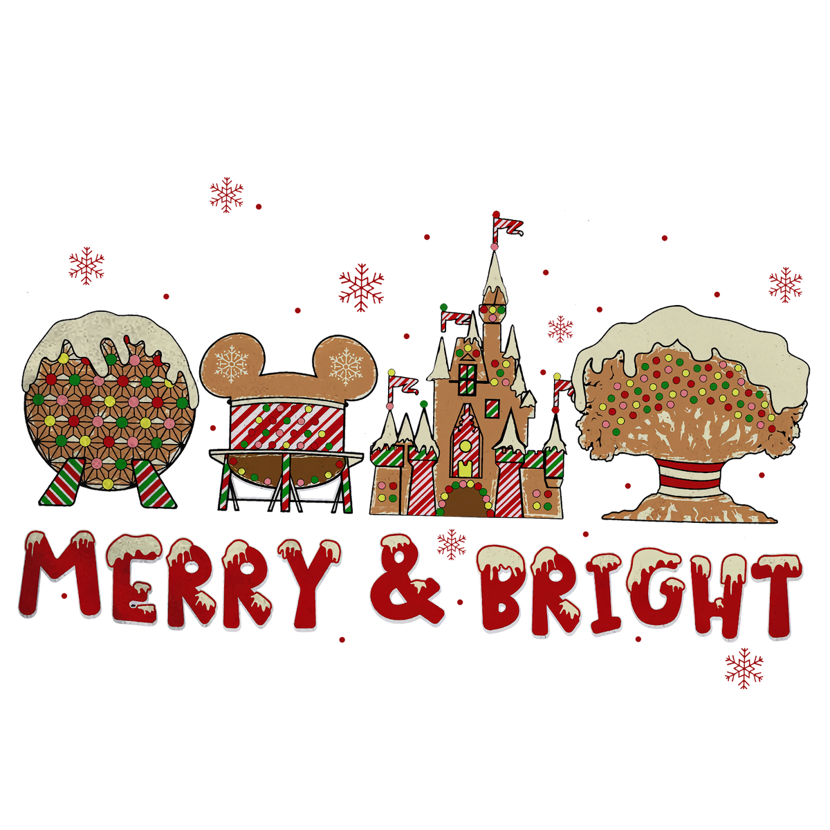 Christmas DTF transfer design