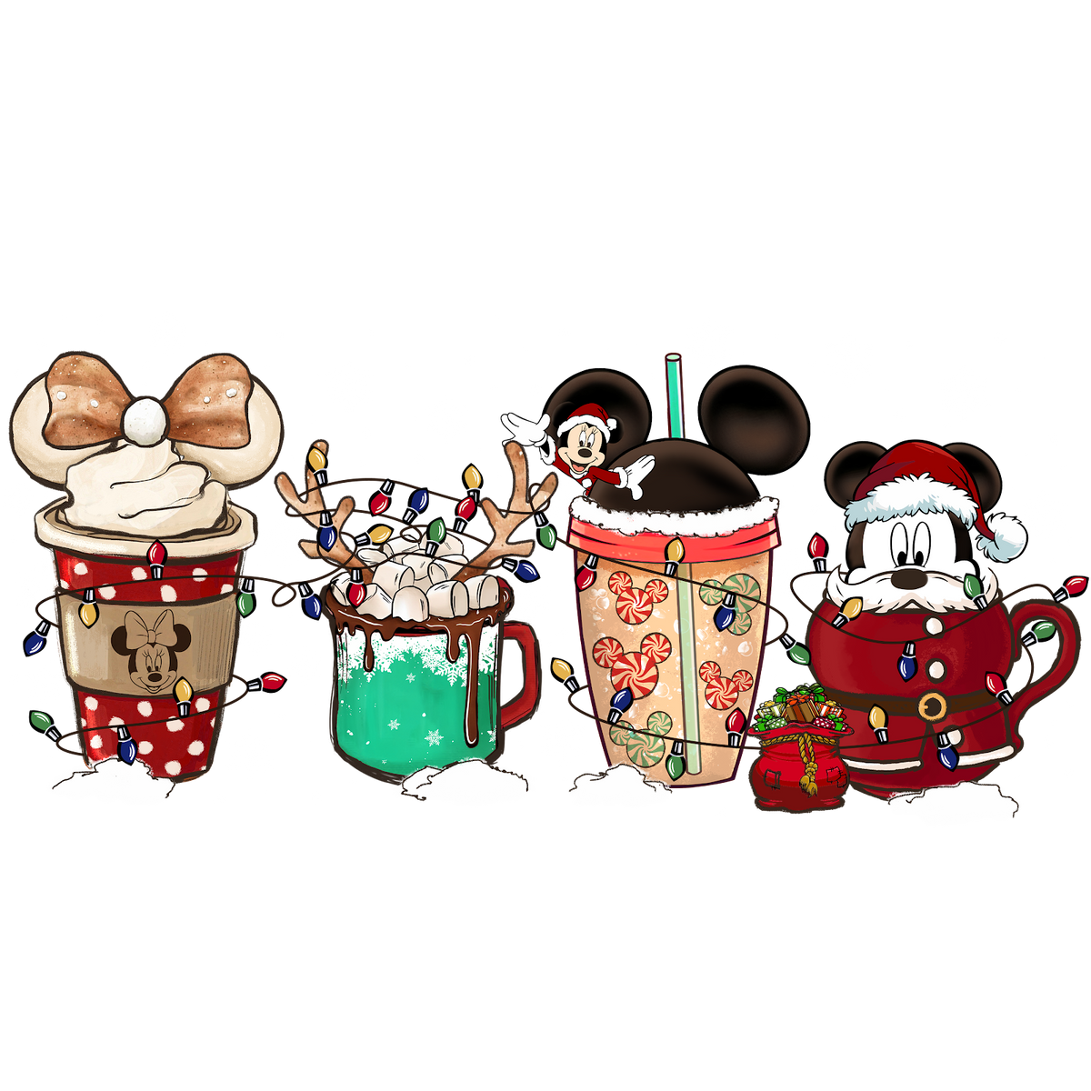 Christmas DTF transfer design