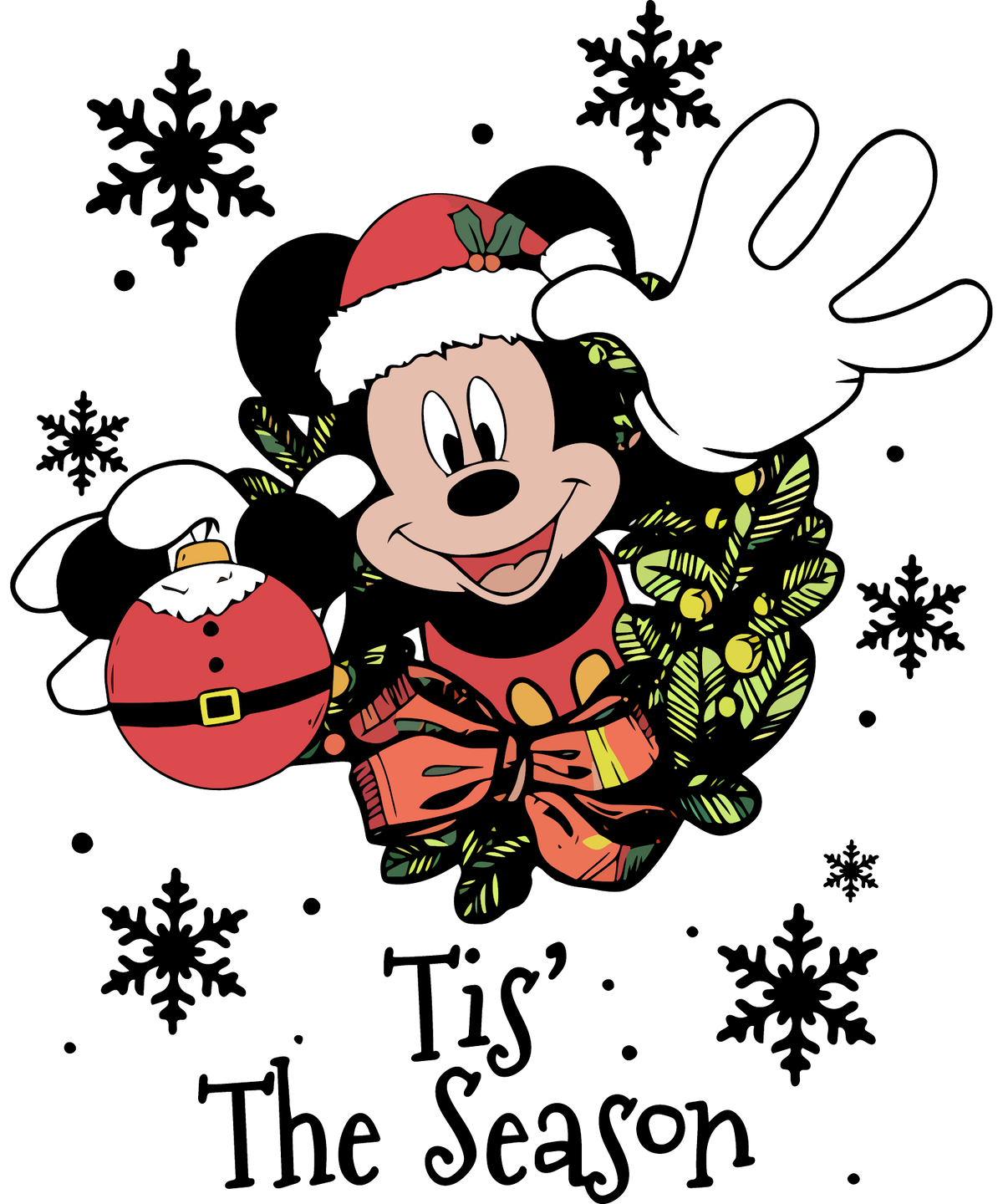 Christmas DTF transfer design