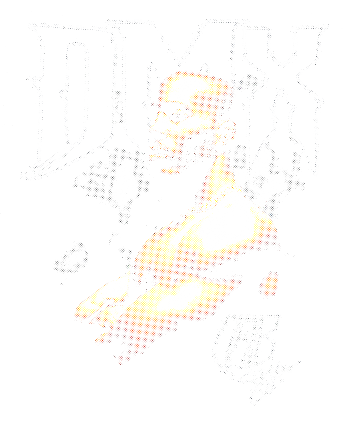 Halftone DTF transfer design