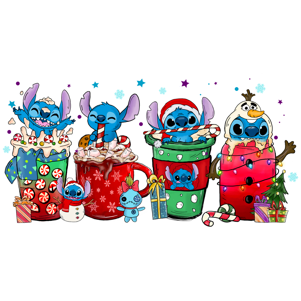 Christmas DTF transfer design