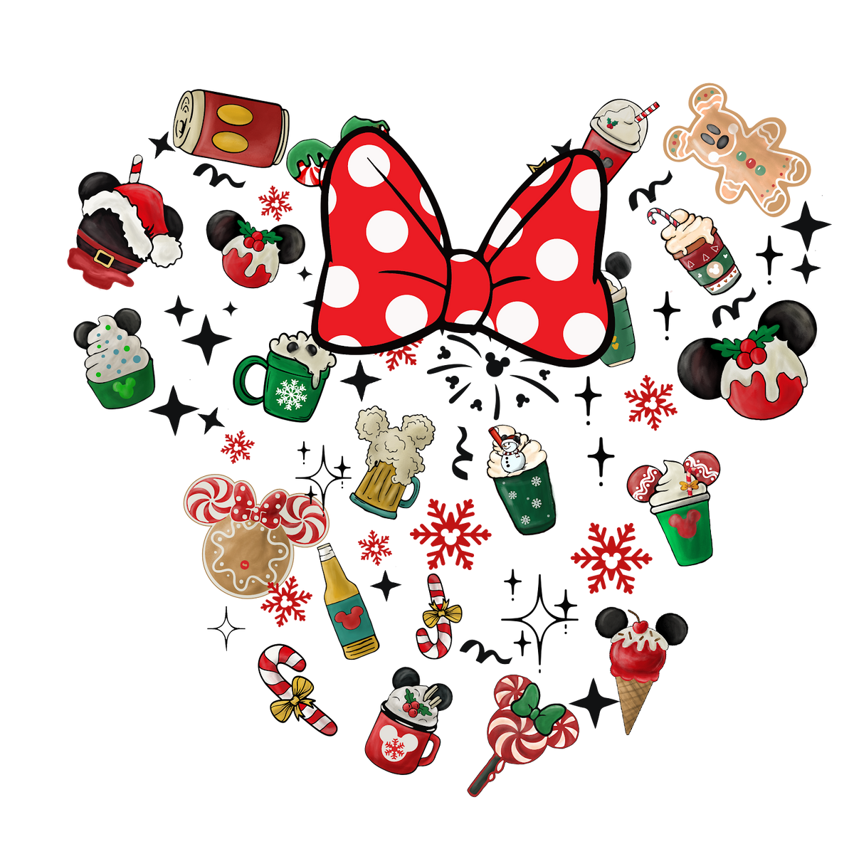 Christmas DTF transfer design
