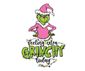 Grinch Christmas DTF transfer design