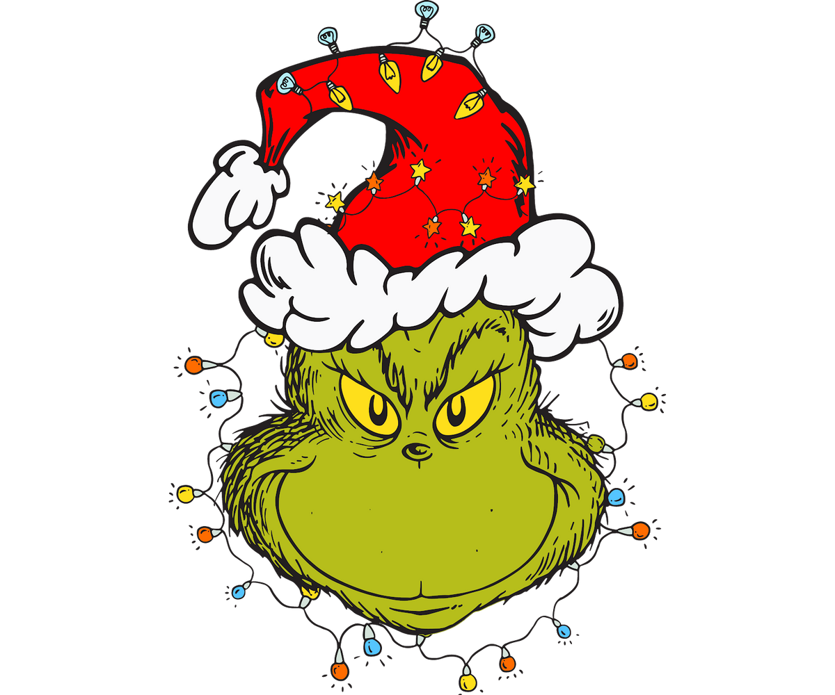 Grinch Christmas DTF transfer design