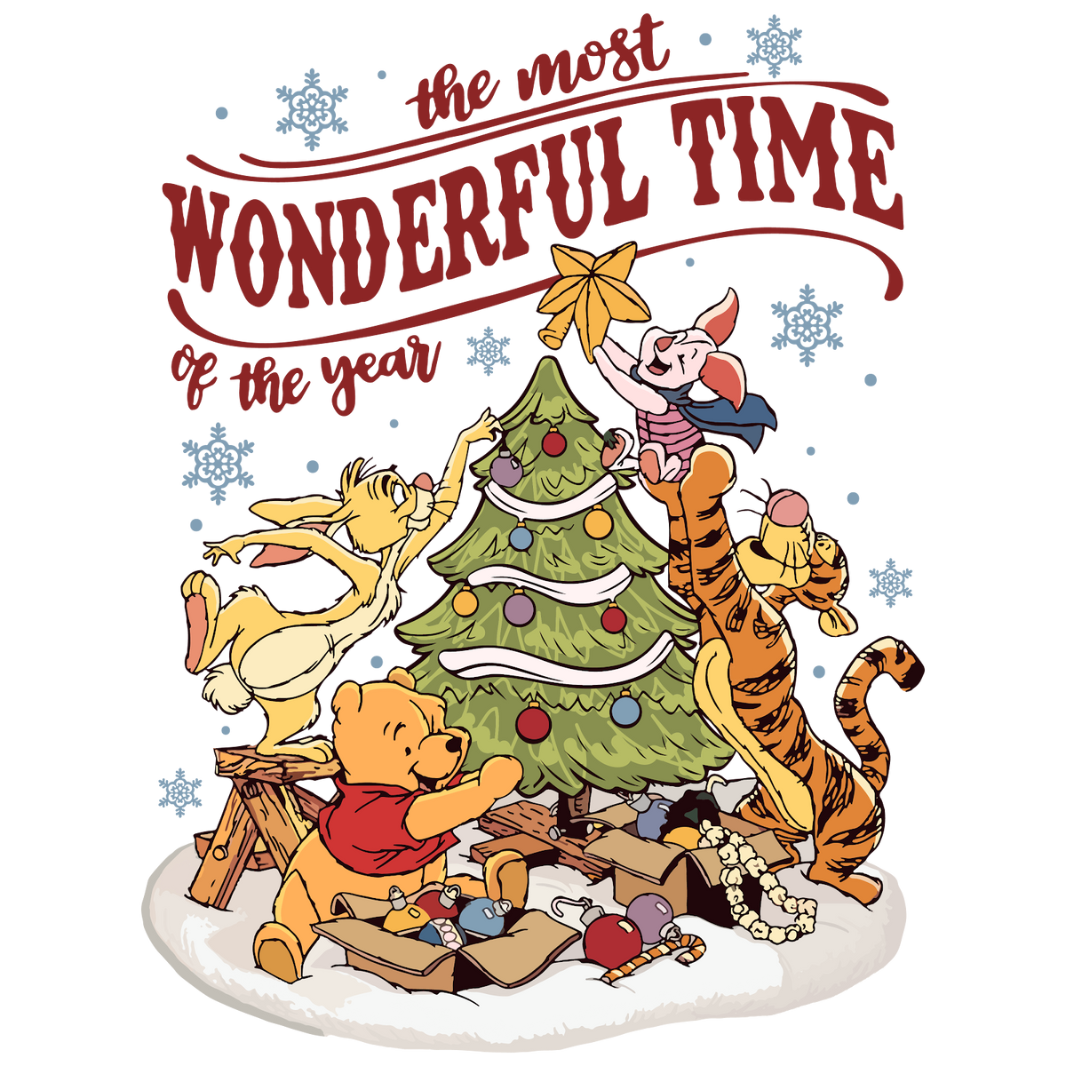 Christmas DTF transfer design
