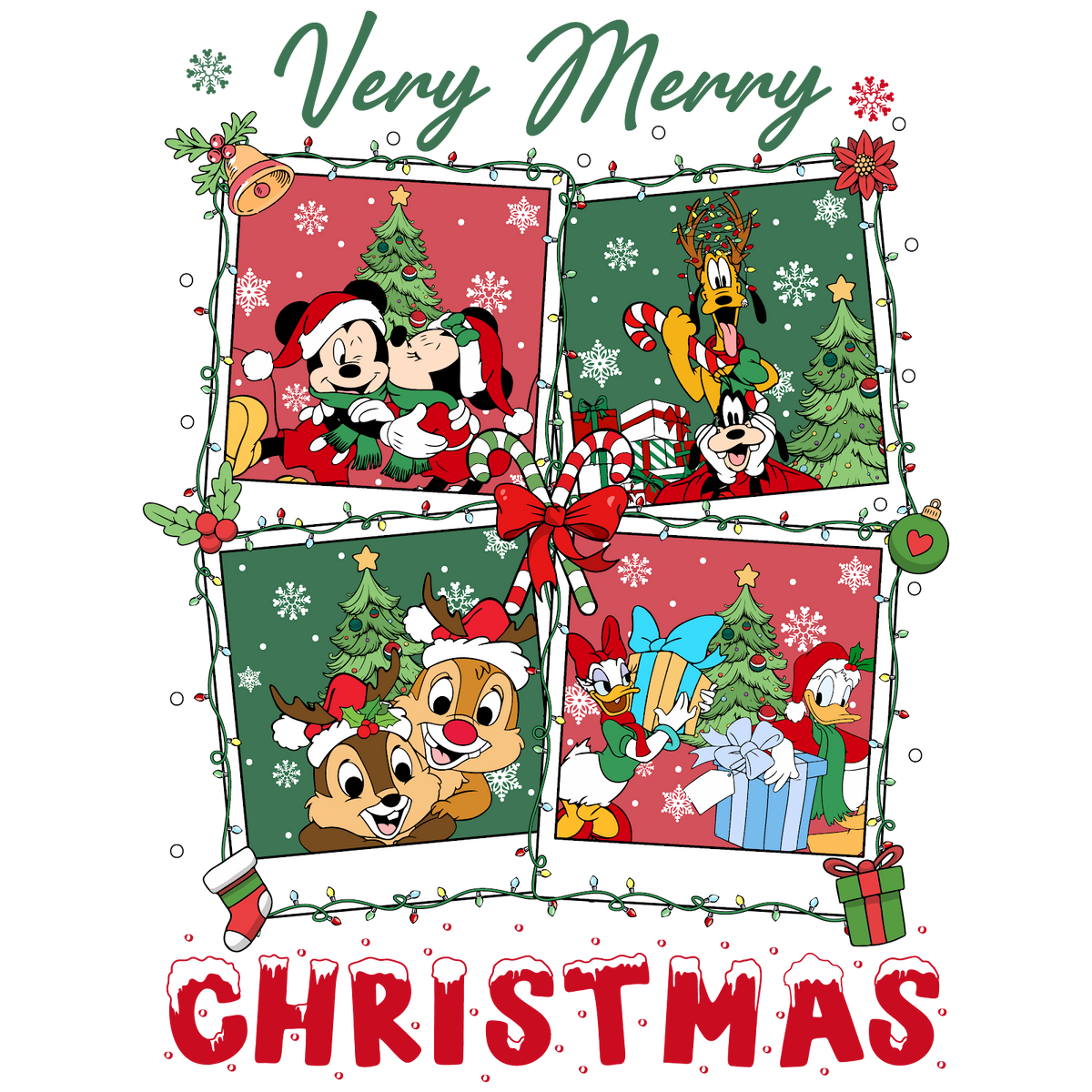 Christmas DTF transfer design