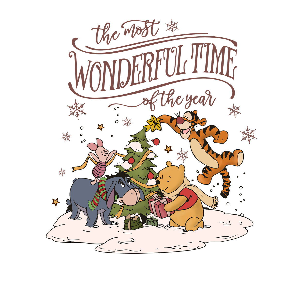 Christmas DTF transfer design