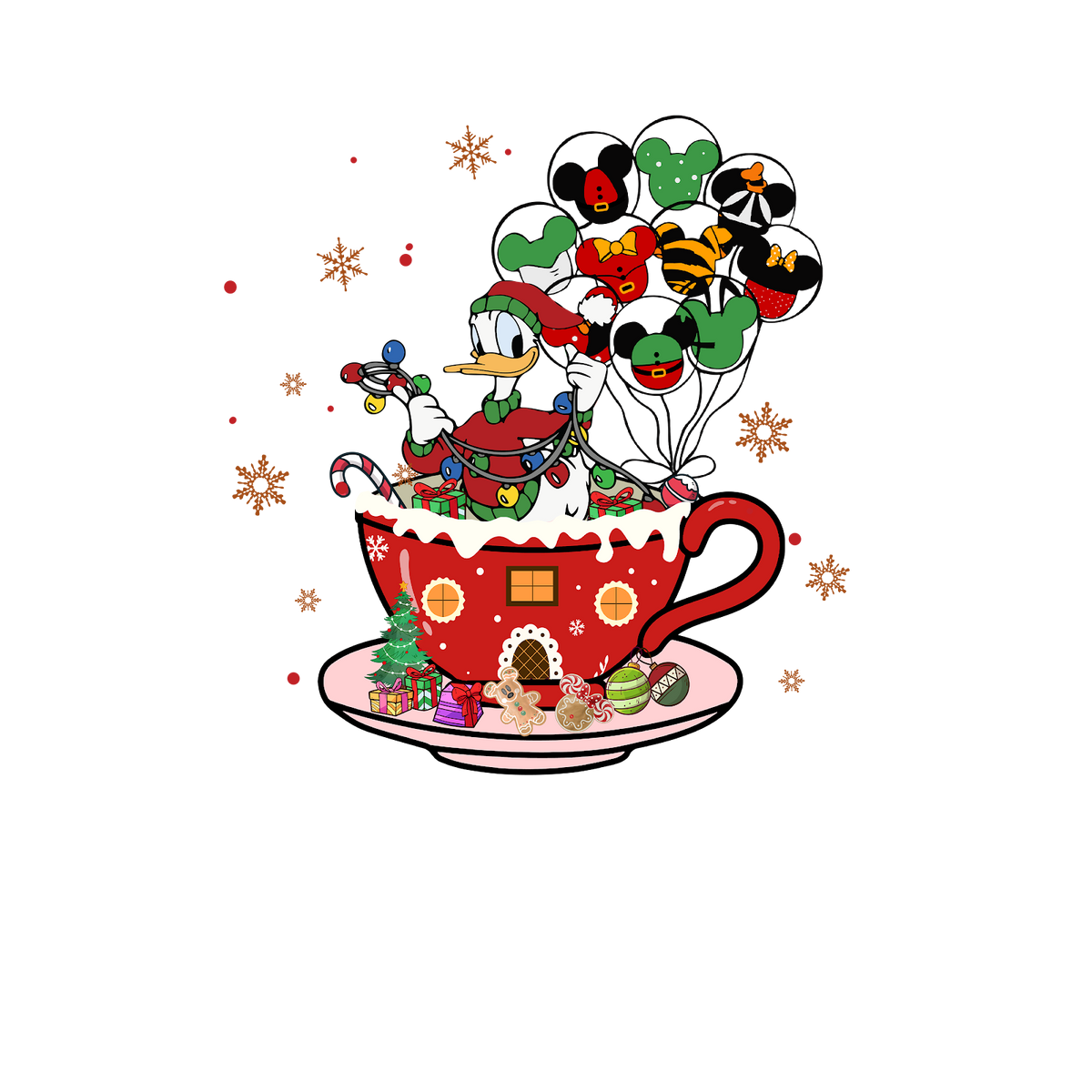 Christmas DTF transfer design