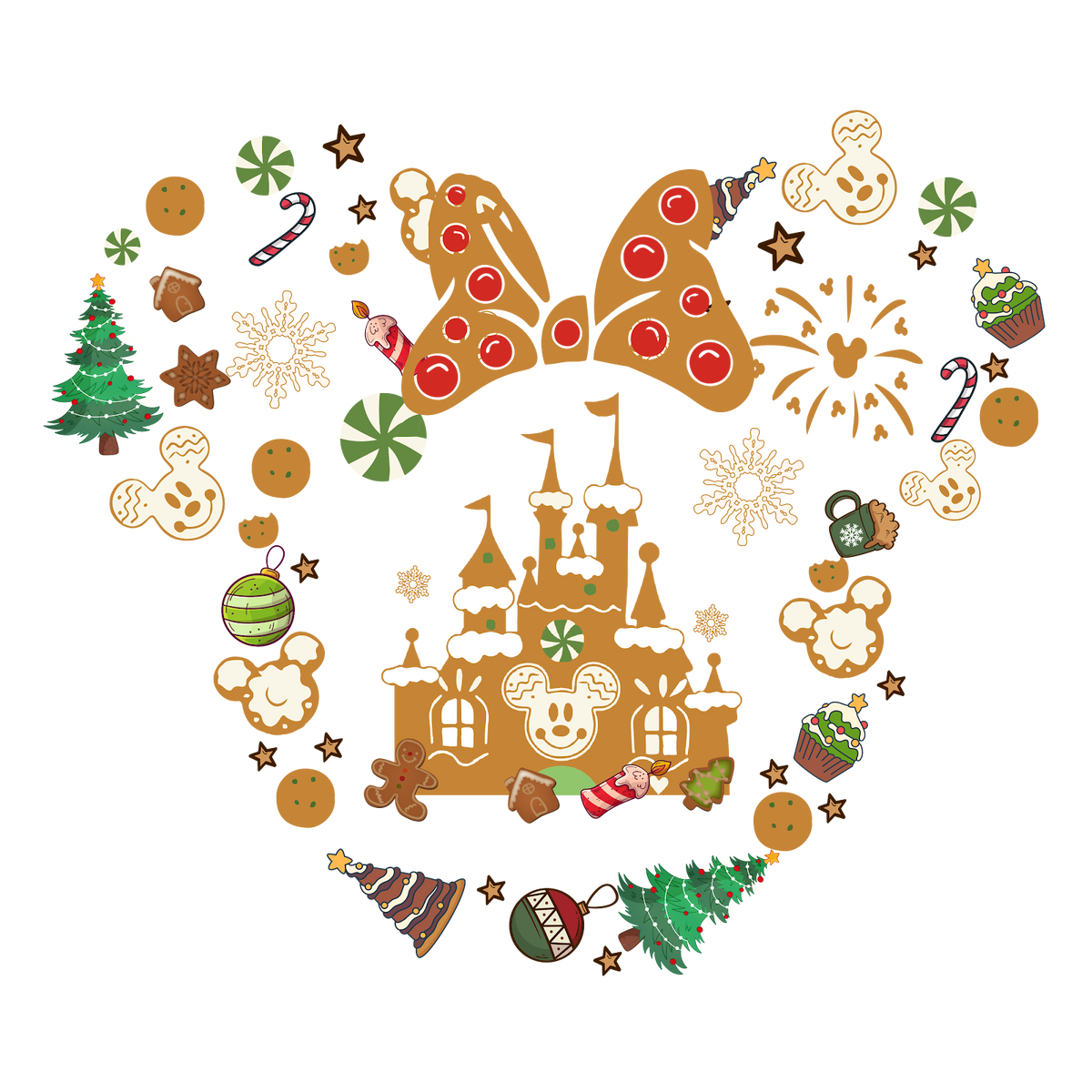 Christmas DTF transfer design