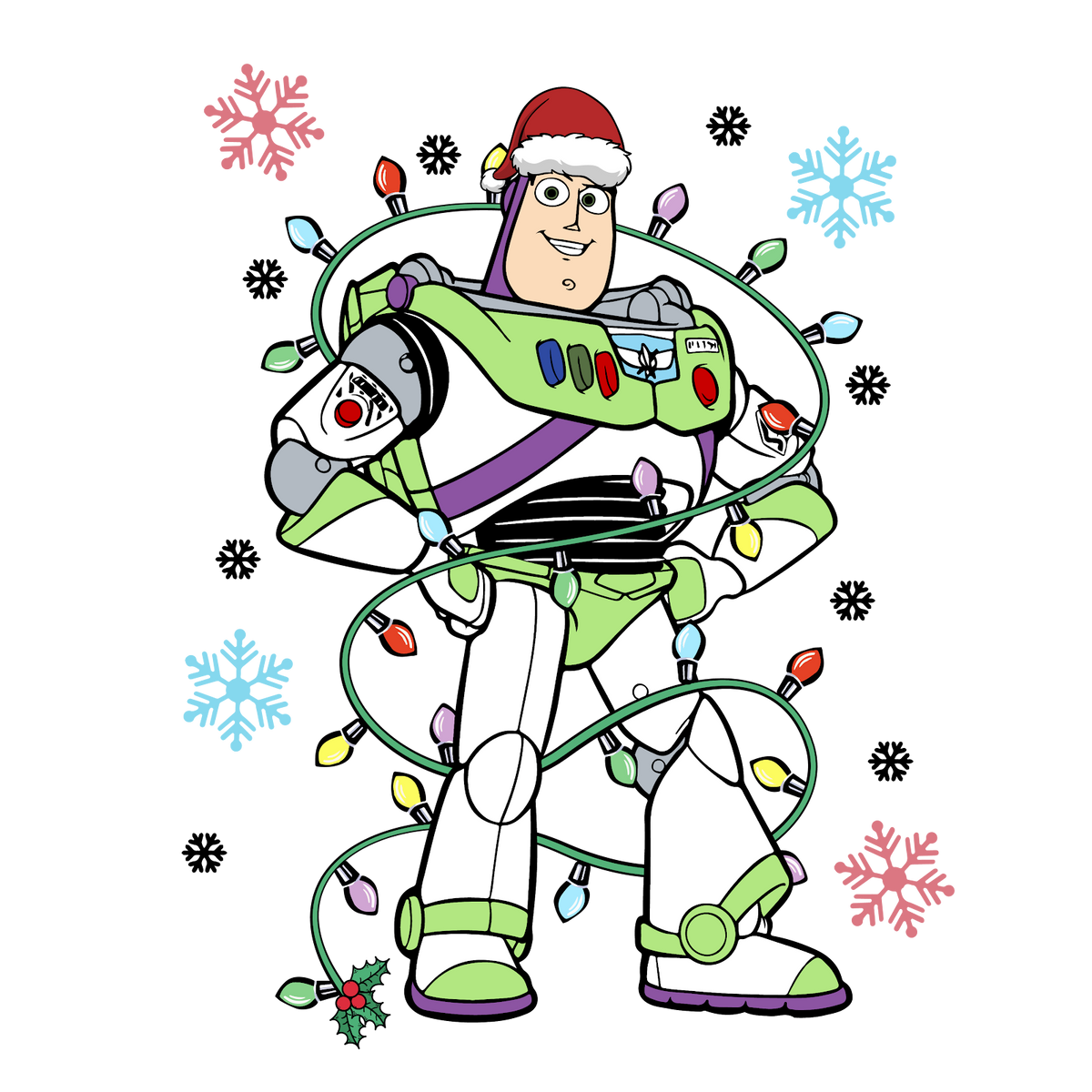 Christmas DTF transfer design