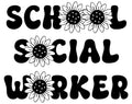Social Worker DTF transfer design