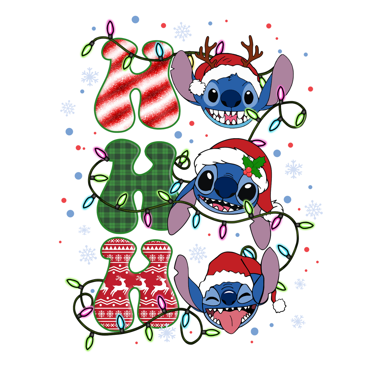 Christmas DTF transfer design