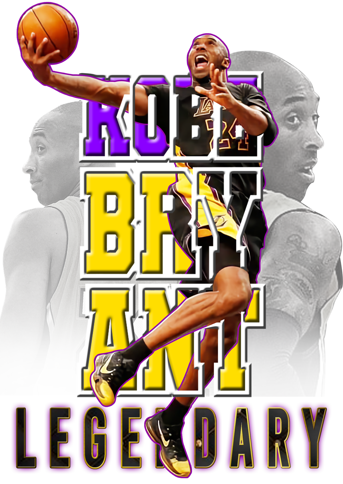 Basketball DTF transfer design