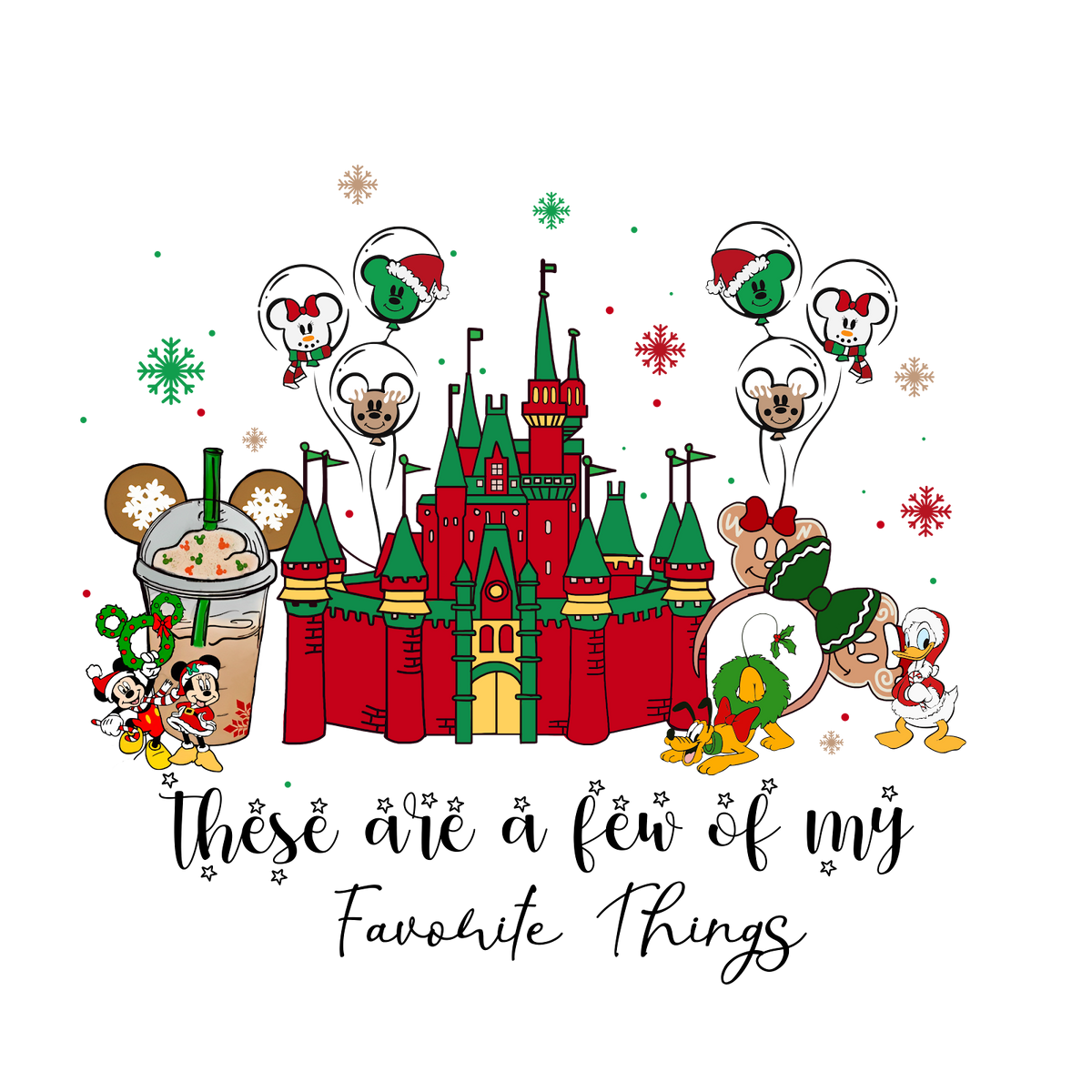 Christmas DTF transfer design