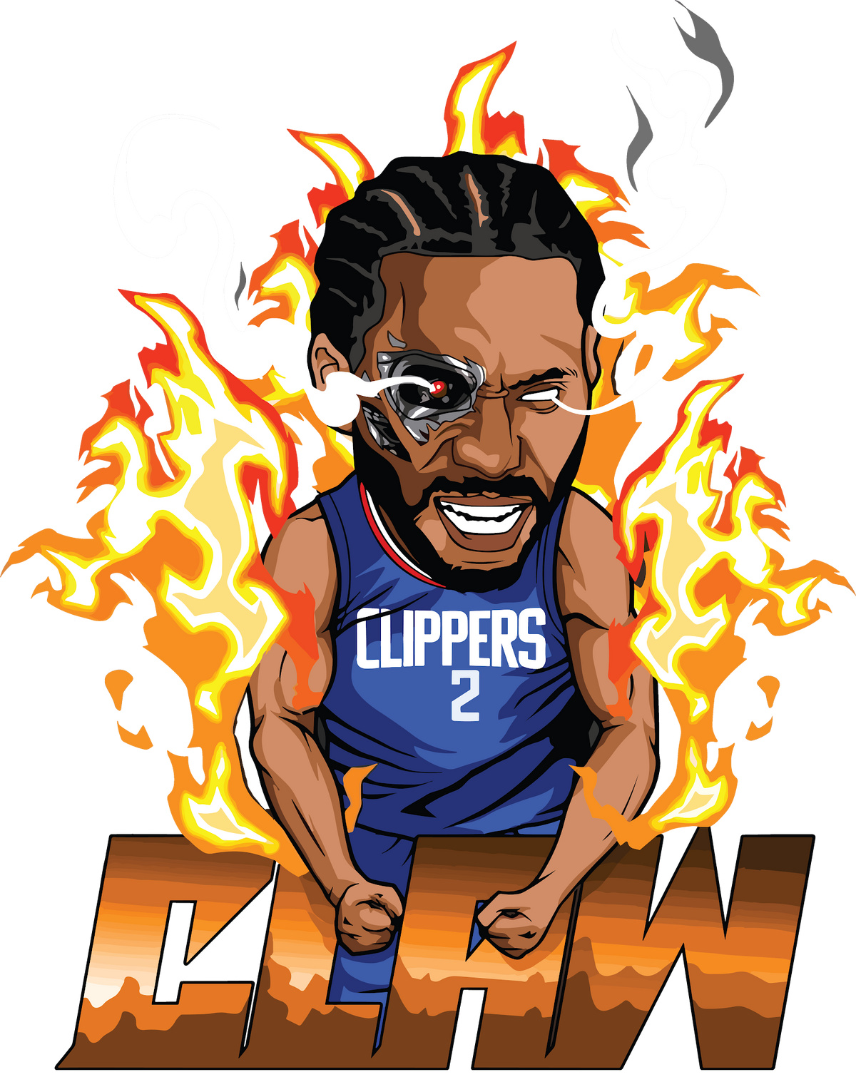 Basketball DTF transfer design
