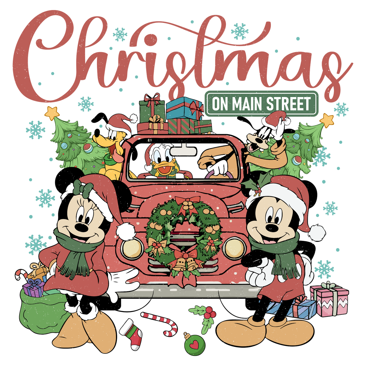 Christmas DTF transfer design