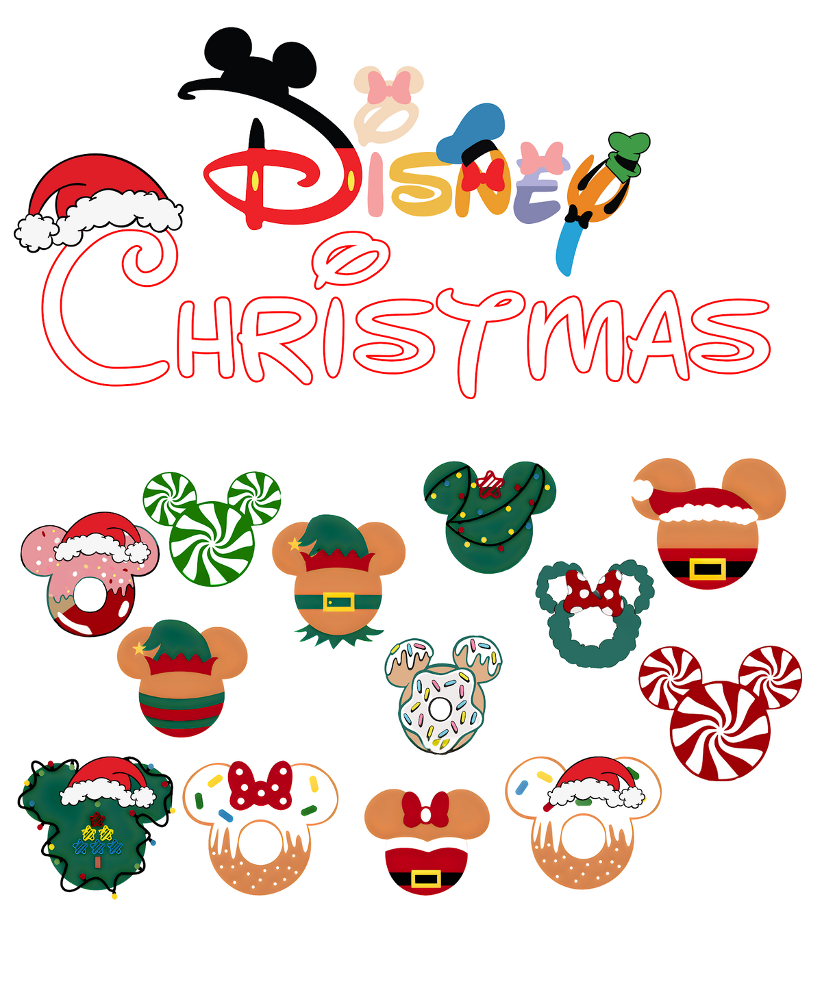 Christmas DTF transfer design