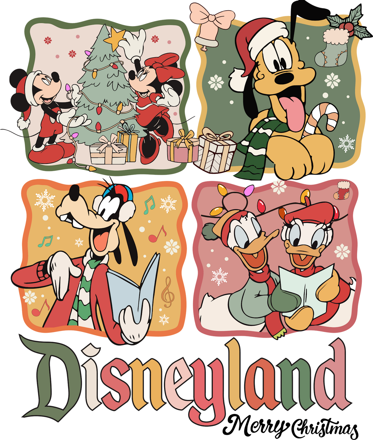 Christmas DTF transfer design