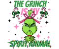 Grinch Christmas DTF transfer design