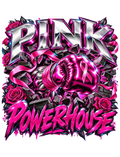 Pink Powerhouse breast cancer awareness design