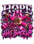 Hope Has Backup breast cancer awareness design